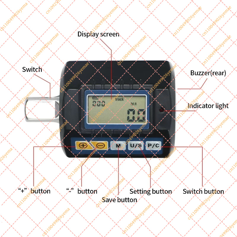Electronic Torque Adapter 3/8 1/2 Digital - Adapter momentowy SHAHE High Precision Mini