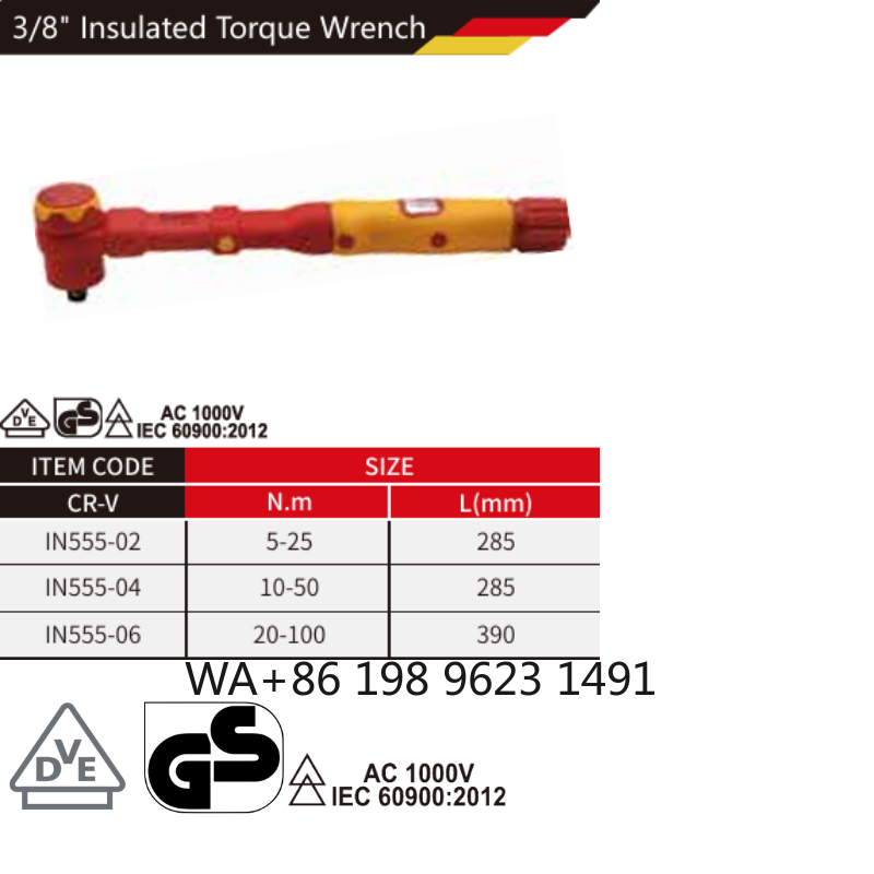 Klucz dynamometryczny izolowan – Insulated Torque Wrench 1000V Vde Electric recenzja i cena