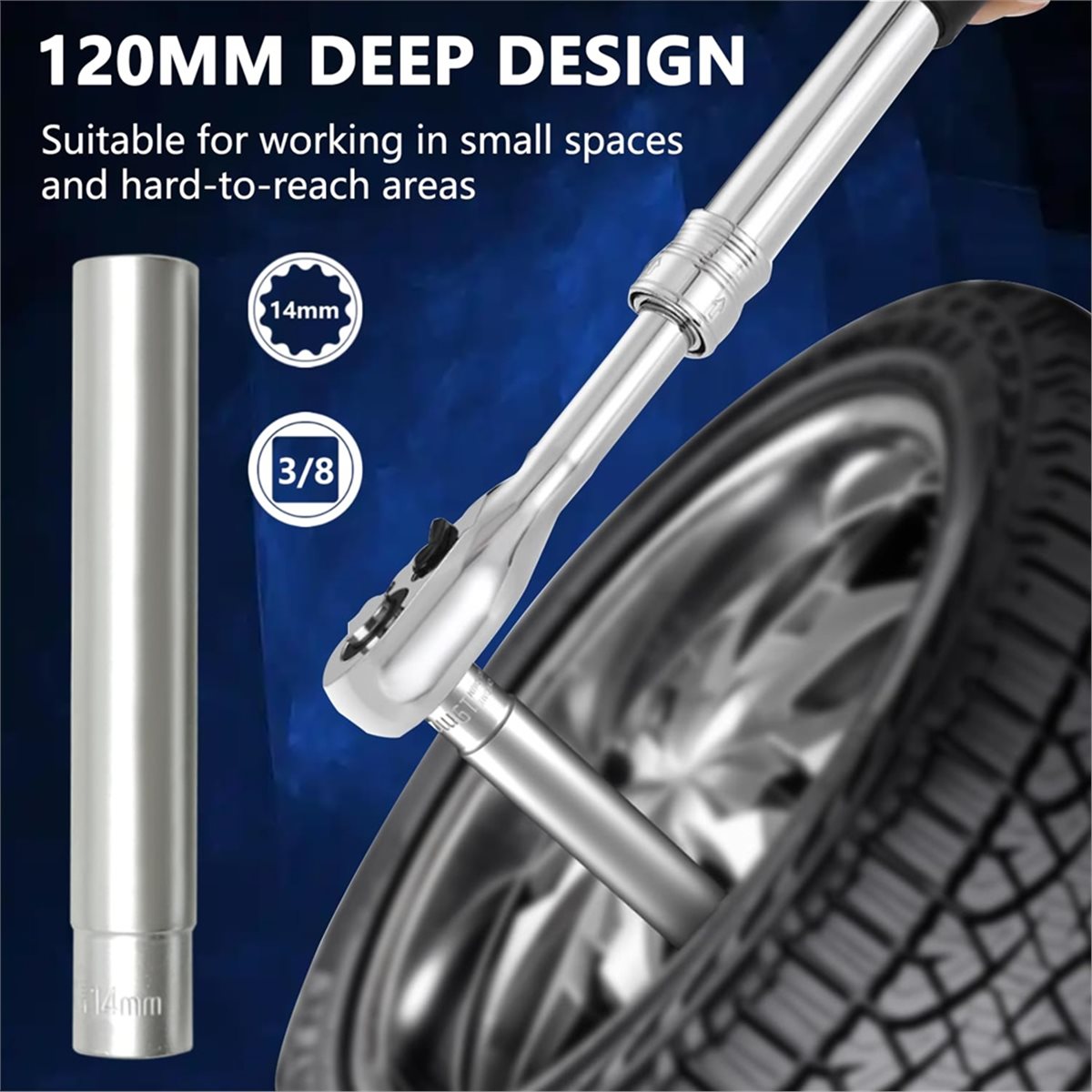 A74U Zestaw 5 nasadek metryczn – Impact Socket Thin Wall Deep Metric Set recenzja i cena