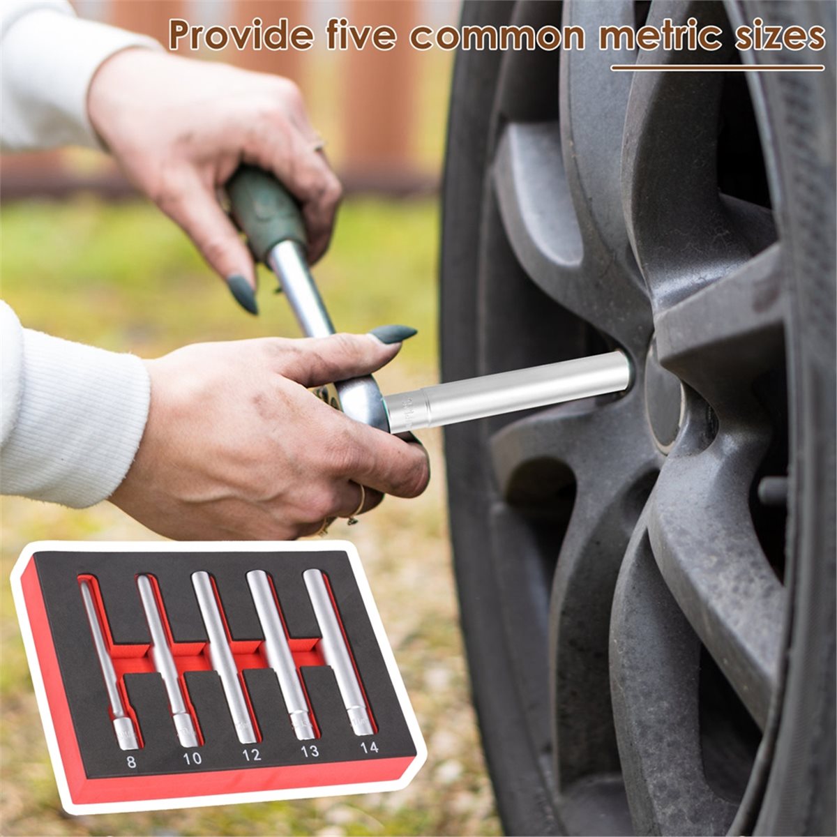 A74U Zestaw 5 nasadek metryczn – Impact Socket Thin Wall Deep Metric Set recenzja i cena