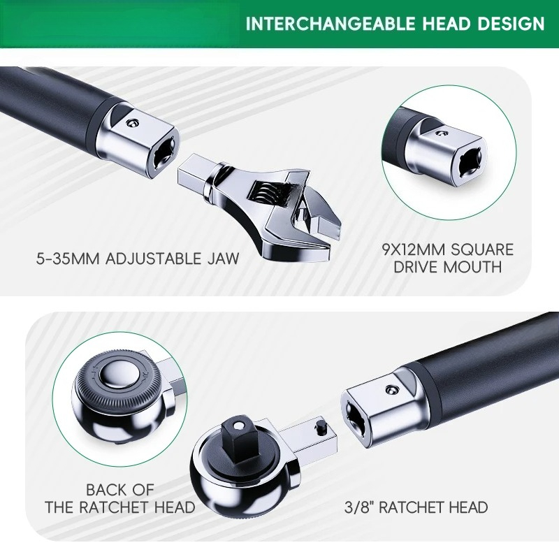 Cyfrowy klucz dynamometryczny  – Interchangeable Head Torque Wrench Open recenzja i cena