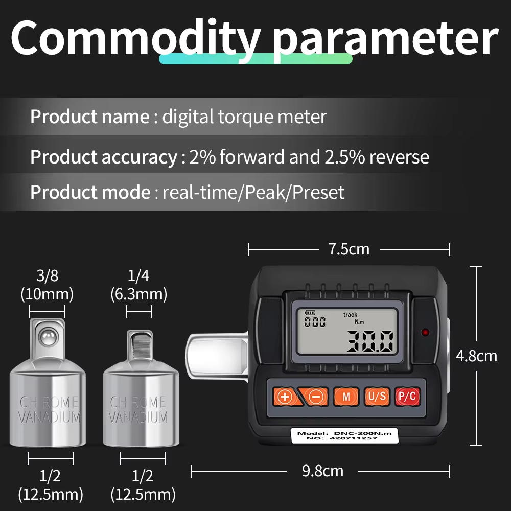 Cyfrowy miernik momentu obroto – Digital Torque Wrench 1/2 Inch 200Nm recenzja i cena