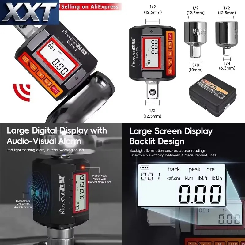Adapter momentowy cyfrowy XXT  – Electronic Torque Adapter 3/8 1/2 Digital recenzja i cena