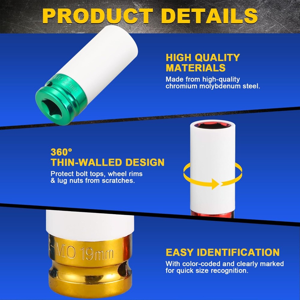 Zestaw nasadek udarowych do na – Impact Socket Thin Wall Deep Metric Set recenzja i cena